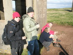 JT00076 Machteld, Hans, Herma and Bram at bunker on Brownstown Head.jpg